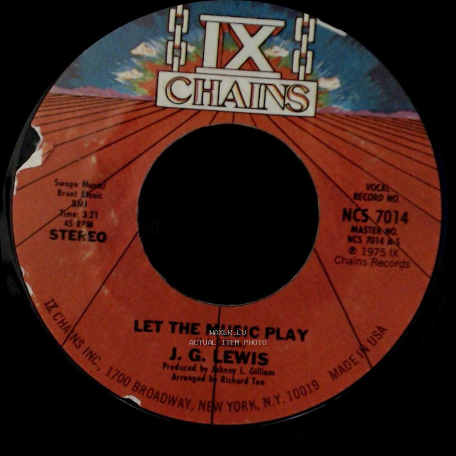 J. G. Lewis - Let The Music Play / Let The Music Play side A