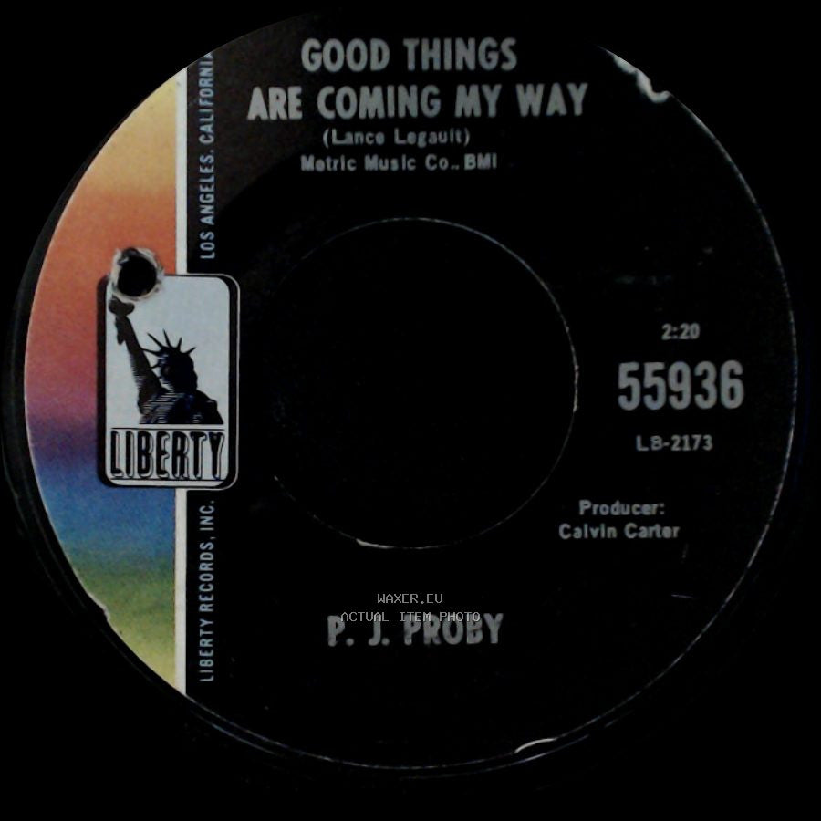 P. J. Proby - Niki Hoeky / Good Things Are Coming My Way side B