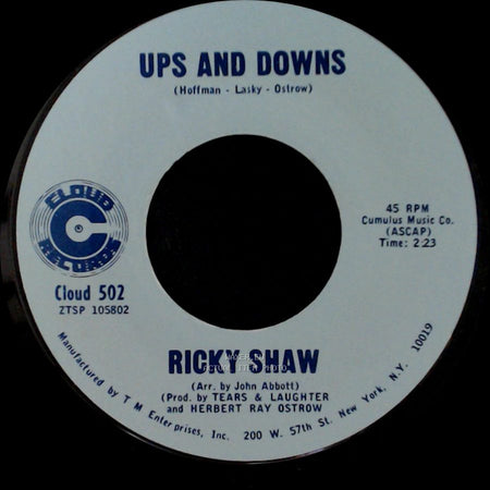 Ricky Shaw - That's The Way Heaven Made Her / Ups And Downs side B