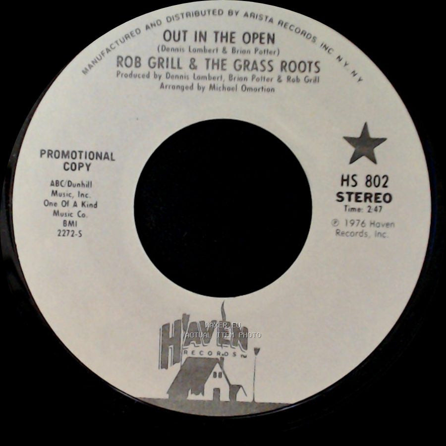 Rob Grill & The Grass Roots - Out In The Open / Out In The Open side A