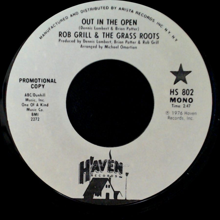 Rob Grill & The Grass Roots - Out In The Open / Out In The Open side B