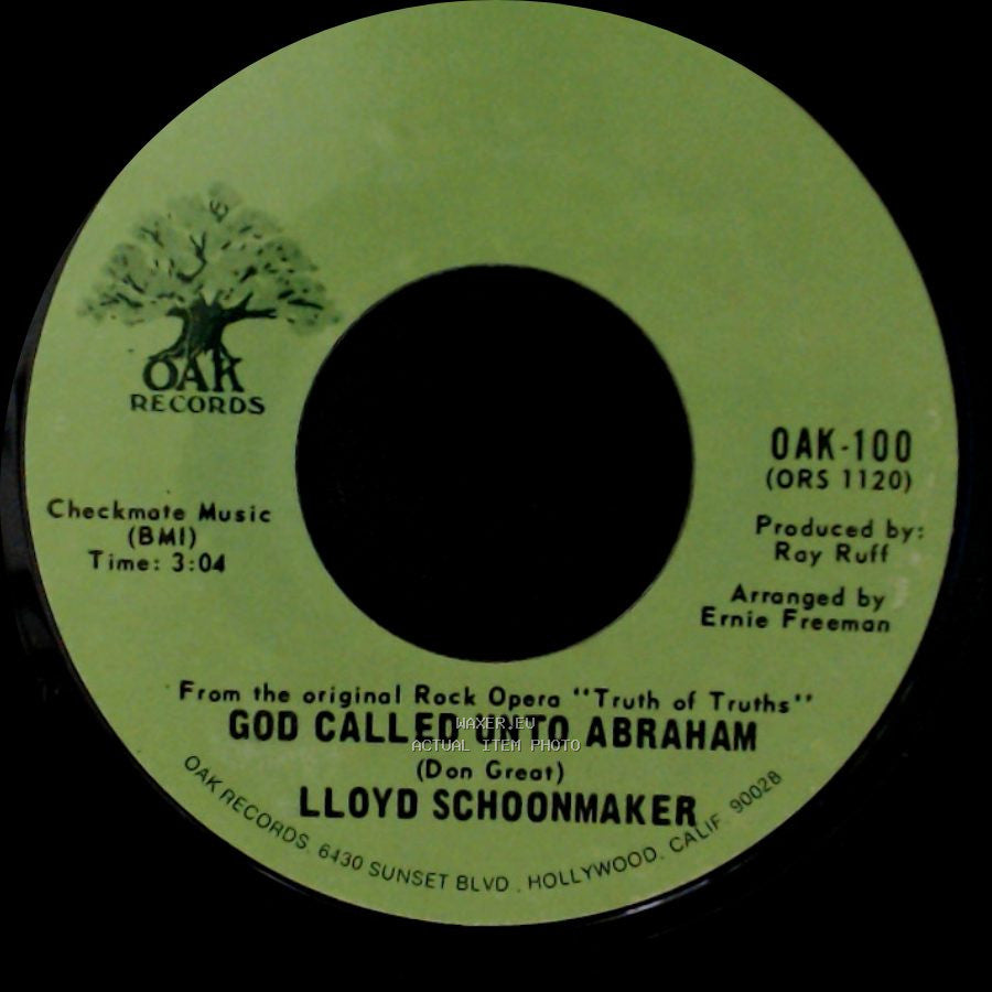 Lloyd Schoonmaker - He Will Come Again / God Called Unto Abraham side B