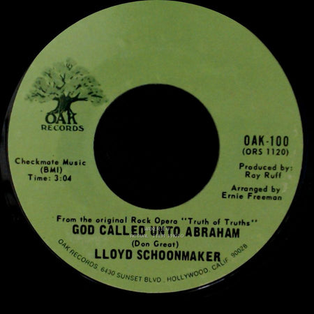 Lloyd Schoonmaker - He Will Come Again / God Called Unto Abraham side B