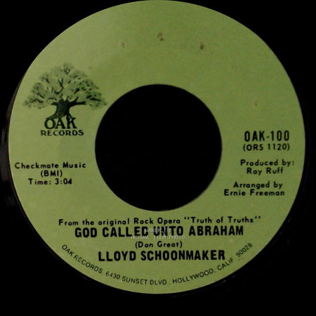 Lloyd Schoonmaker - He Will Come Again / God Called Unto Abraham side A