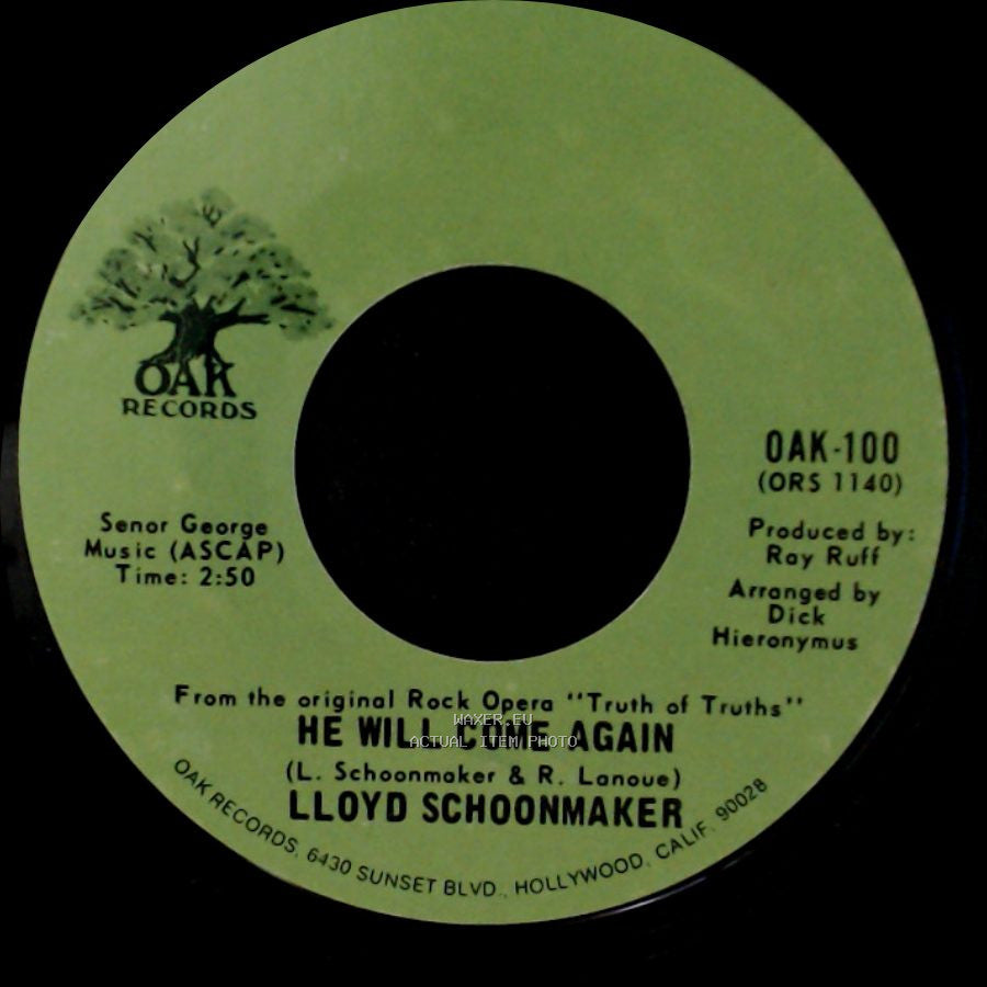 Lloyd Schoonmaker - He Will Come Again / God Called Unto Abraham side B