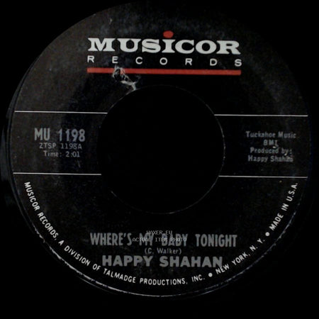 Happy Shahan - Let's Shake Hands / Where's My Baby Tonight side A
