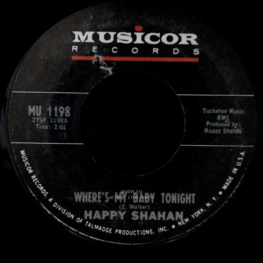 Happy Shahan - Let's Shake Hands / Where's My Baby Tonight side A