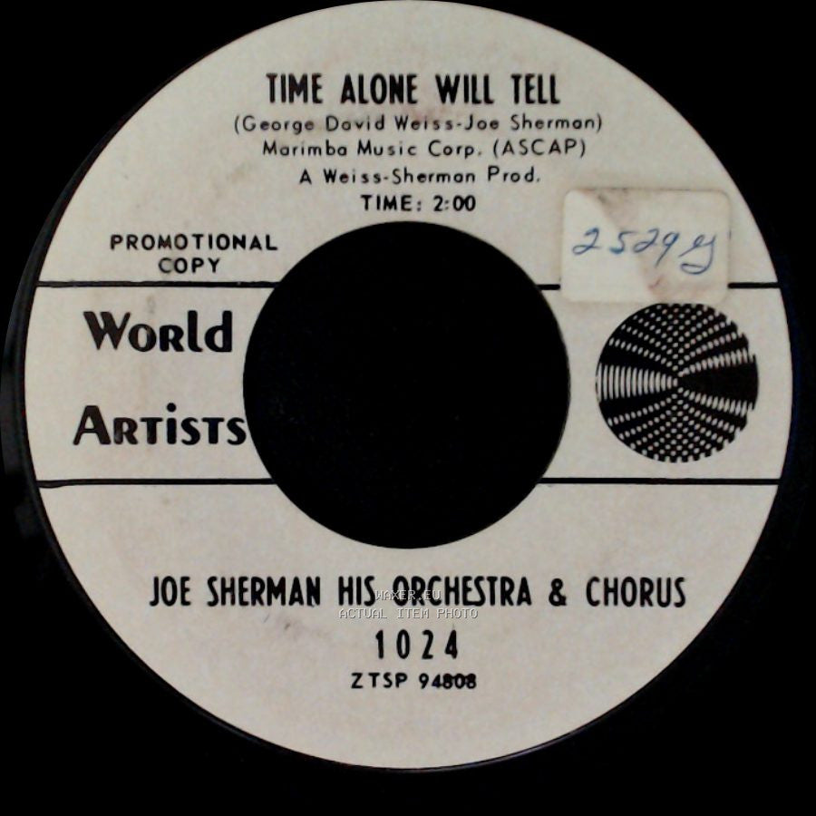 Joe Sherman His Orchestra & Chorus - Seventh Dawn / Time Alone Will Tell side B