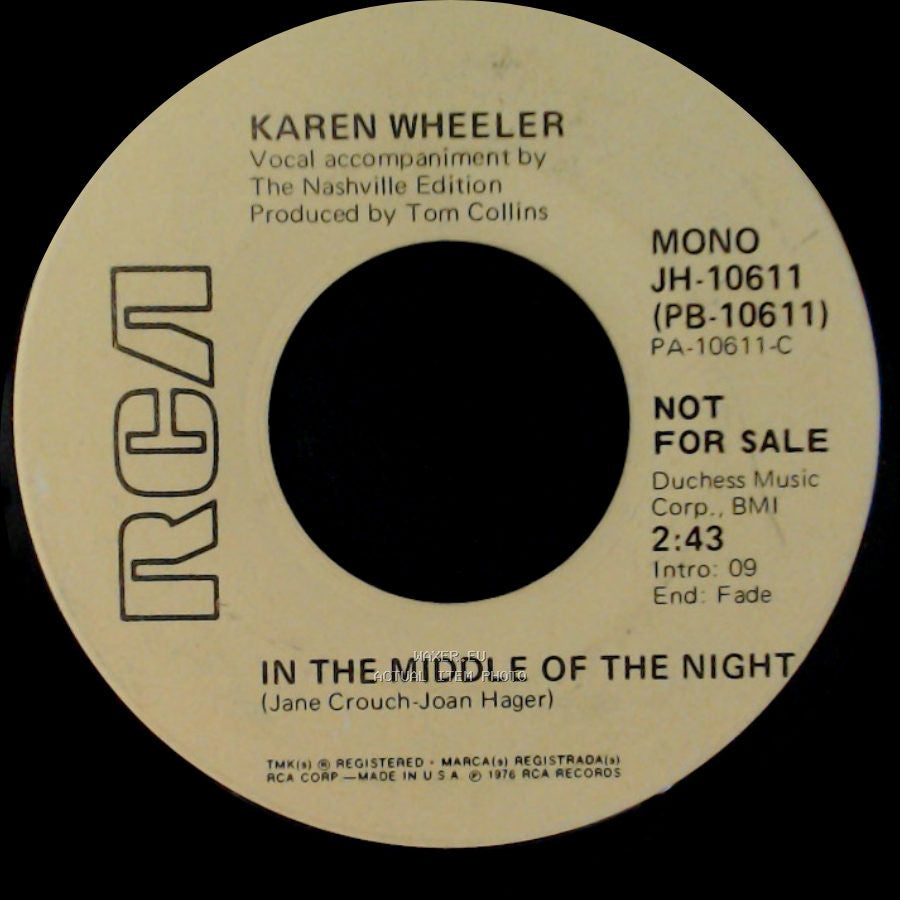 Karen Wheeler - In The Middle Of The Night / In The Middle Of The Night side A