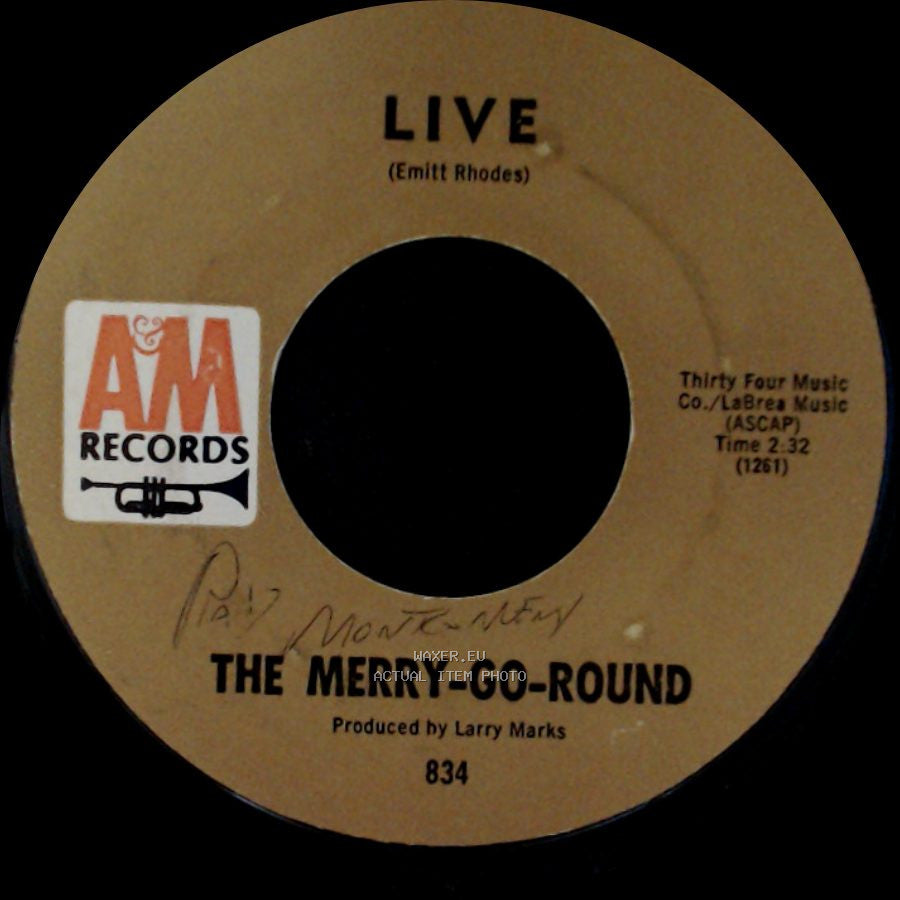 The Merry-Go-Round - Time Will Show The Wiser / Live side B