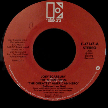 Joey Scarbury - The Theme From "The Greatest American Hero" (Believe It Or Not) / That Little Bit Of Us side A
