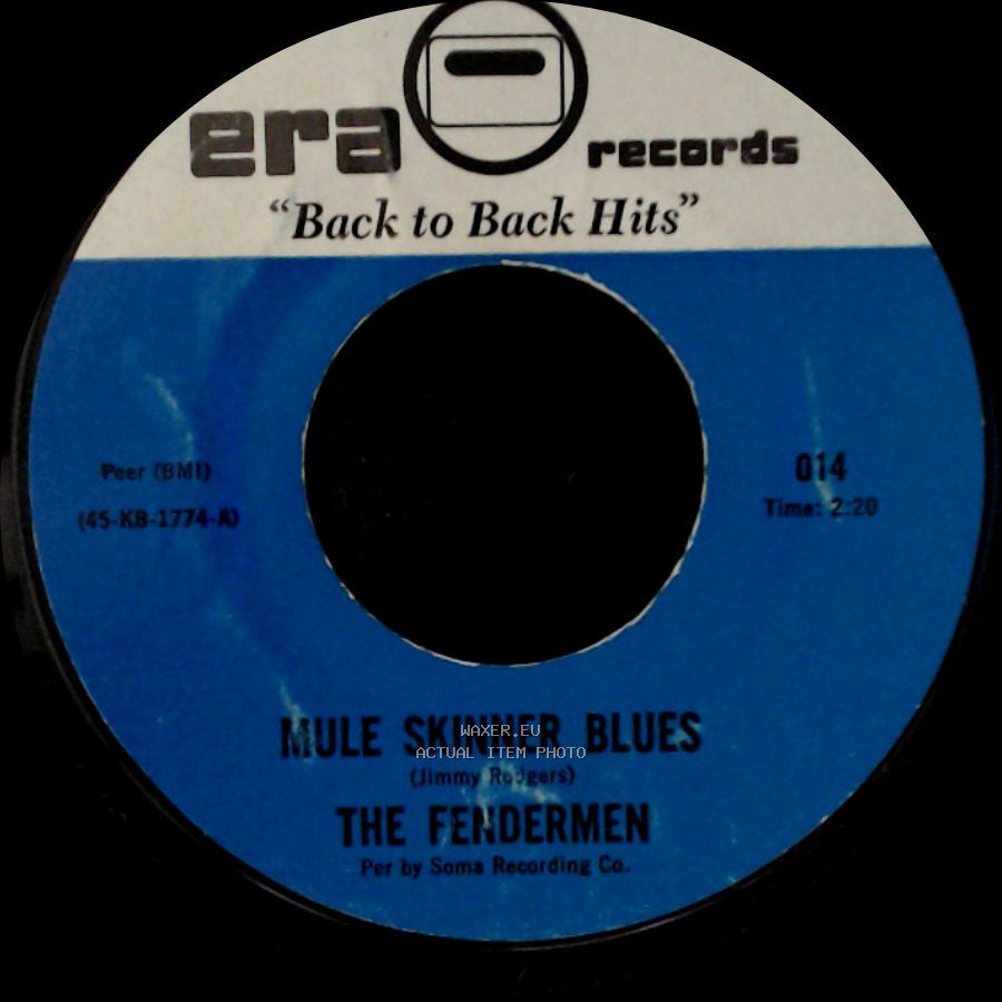 The Uptones / The Fendermen - No More / Mule Skinner Blues side B