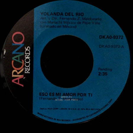 Yolanda Del Rio - Eso Es Mi Amor Por Ti / Barrio Pobre side A
