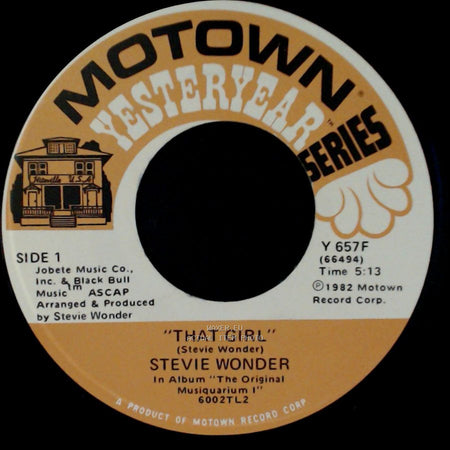 Stevie Wonder - That Girl / Do I Do side A