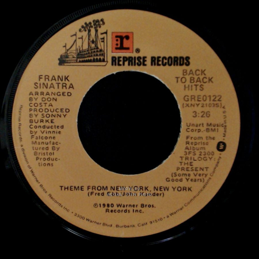 Frank Sinatra - You And Me (We Wanted It All) / Theme From New York, New York side B