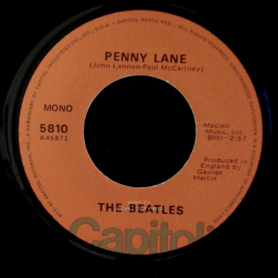 The Beatles - Strawberry Fields Forever / Penny Lane side B