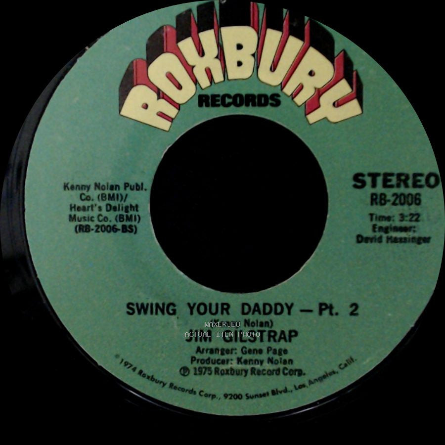 Jim Gilstrap - Swing Your Daddy - Pt. 2 / Swing Your Daddy side A