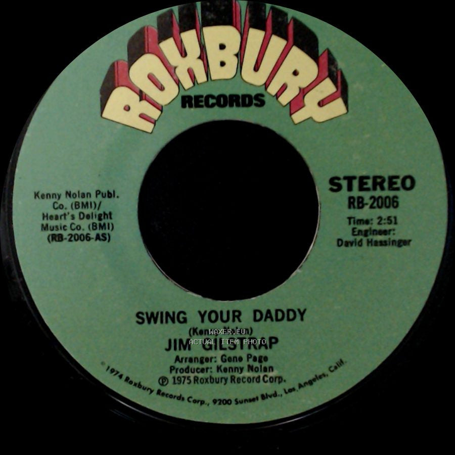 Jim Gilstrap - Swing Your Daddy - Pt. 2 / Swing Your Daddy side B