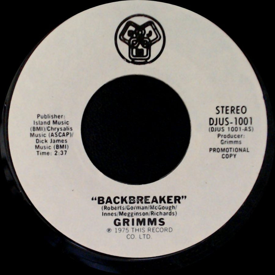 Grimms - Backbreaker / Backbreaker side A