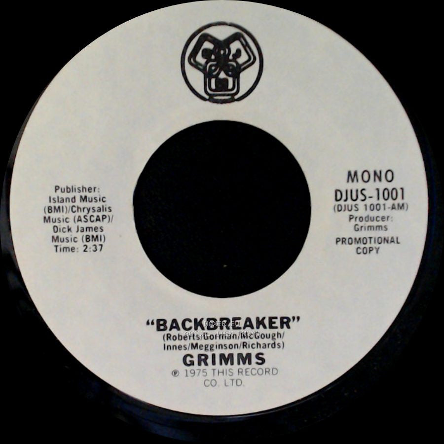 Grimms - Backbreaker / Backbreaker side B