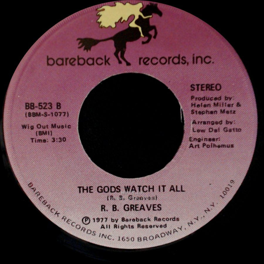 R. B. Greaves - Who's Watching The Baby (Margie) / The Gods Watch It All side A