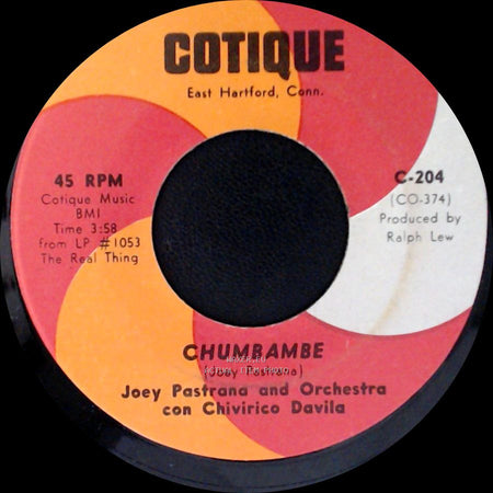 Joey Pastrana And Orchestra Con Chivirico Davila - Noche De Ronda / Chumbambe side B