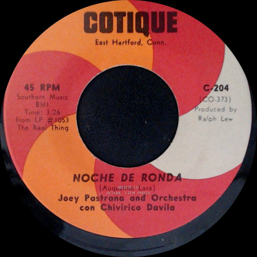 Joey Pastrana And Orchestra Con Chivirico Davila - Chumbambe / Noche De Ronda side B