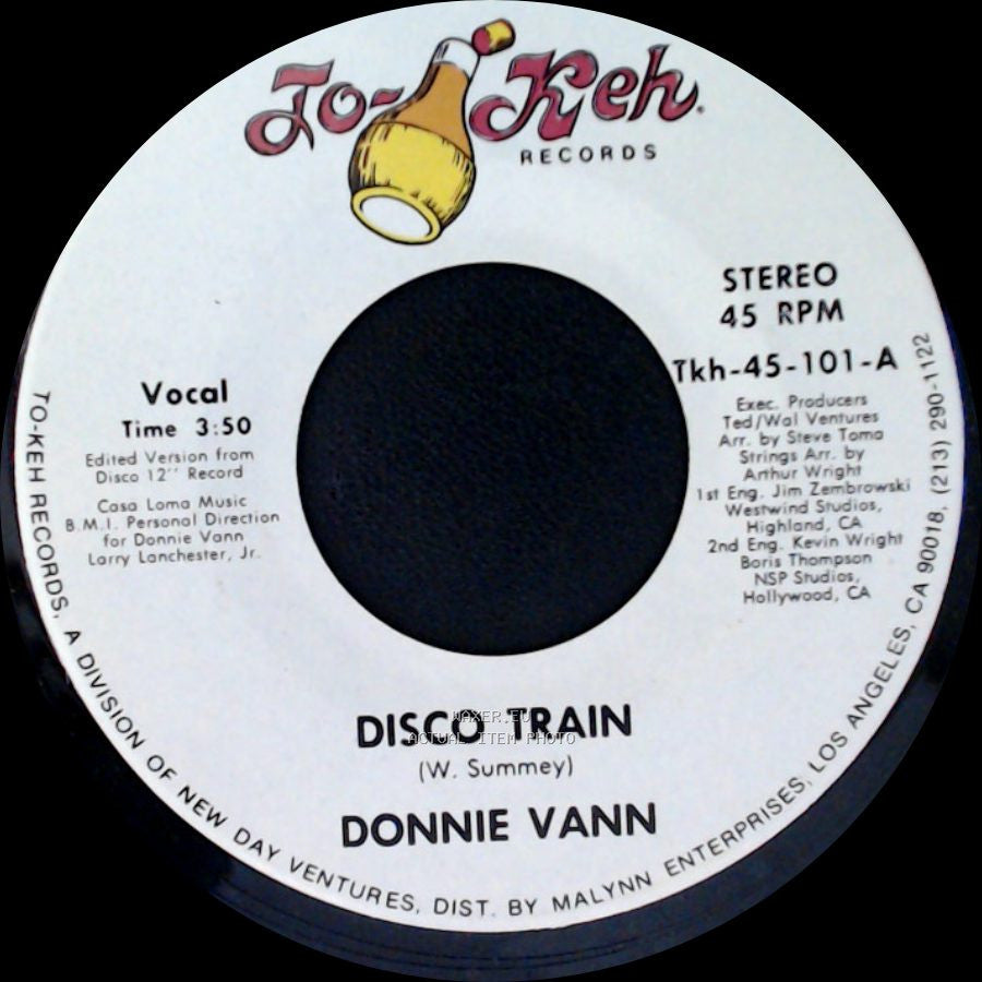 Donnie Vann - Theme From The Disco Train / Disco Train side B