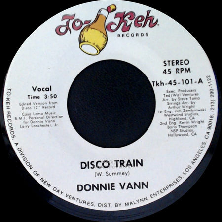 Donnie Vann - Theme From The Disco Train / Disco Train side B