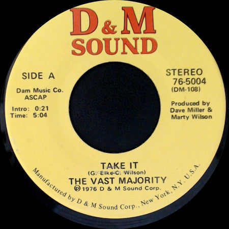 The Vast Majority - Take It / Move It side A