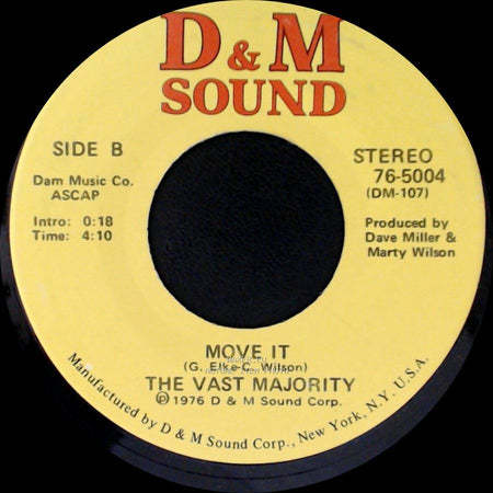 The Vast Majority - Take It / Move It side B