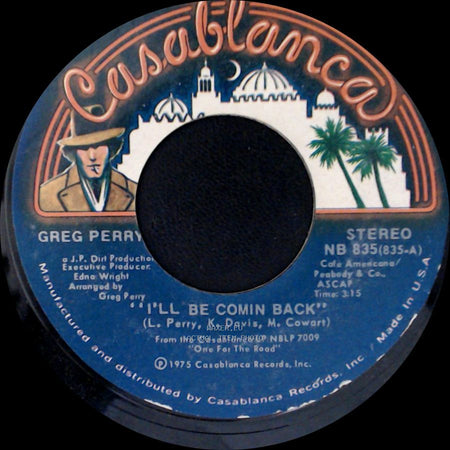 Greg Perry - I'll Be Comin Back / Love Is Magic (Instrumental) side A