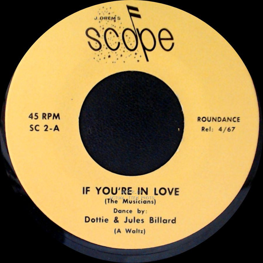 Dottie & Jules Billard - If You're In Love / Centennial Roses side A