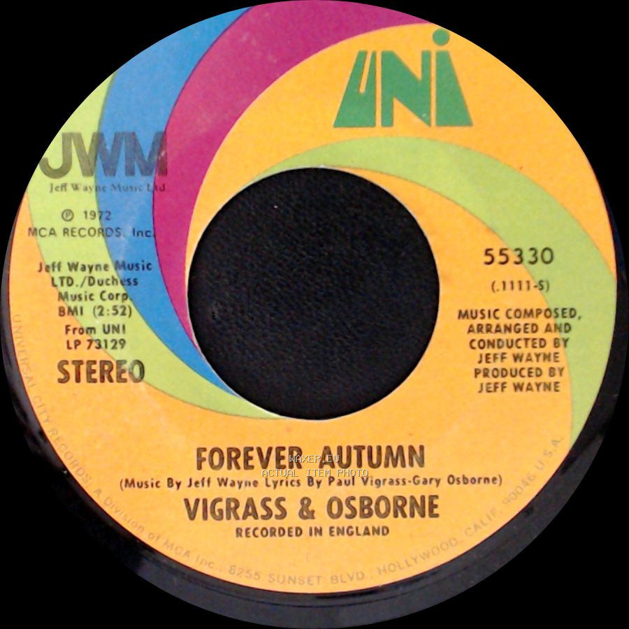 Vigrass & Osborne - Forever Autumn / Men Of Learning side A