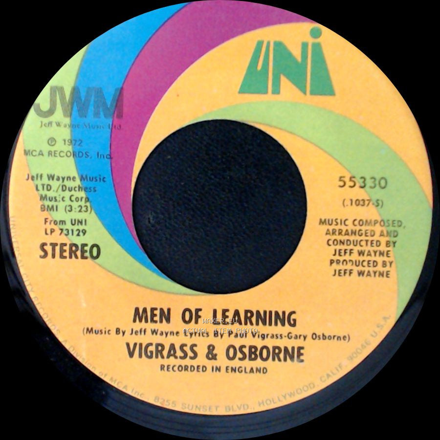 Vigrass & Osborne - Forever Autumn / Men Of Learning side B