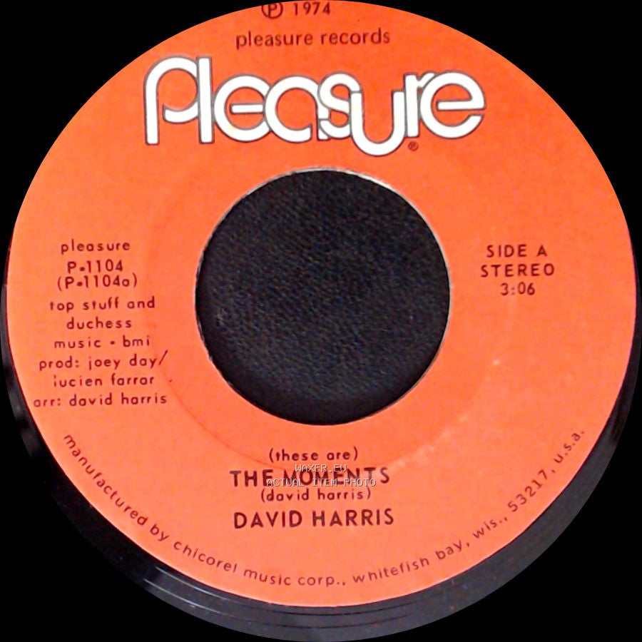 David Harris - (These Are) The Moments / Mama, Oh, Mama! side A