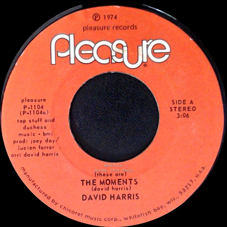 David Harris - (These Are) The Moments / Mama, Oh, Mama! side A