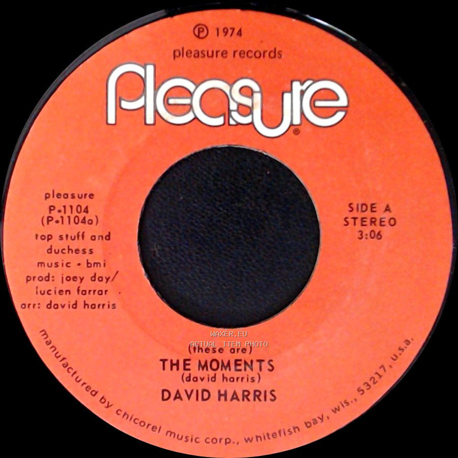 David Harris - (These Are) The Moments / Mama, Oh, Mama! side A