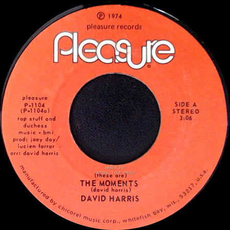 David Harris - (These Are) The Moments / Mama, Oh, Mama! side A