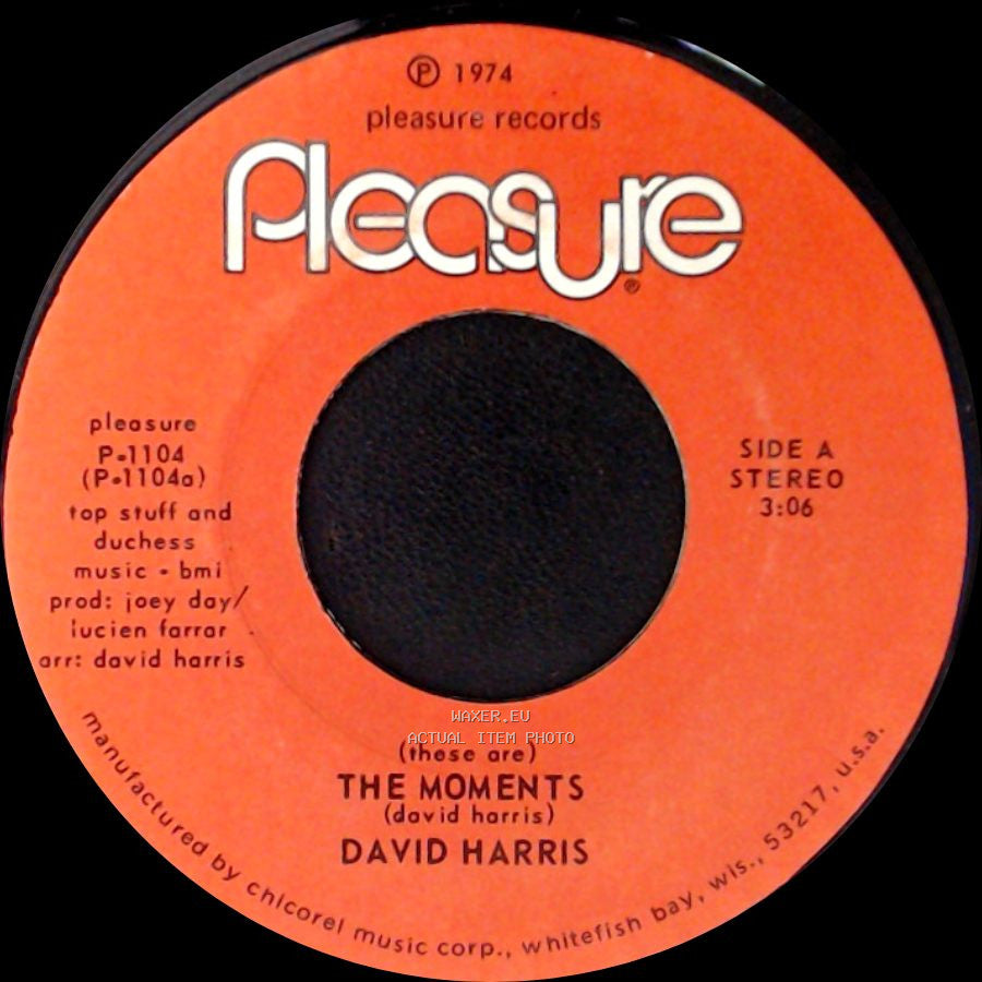 David Harris - (These Are) The Moments / Mama, Oh, Mama! side A