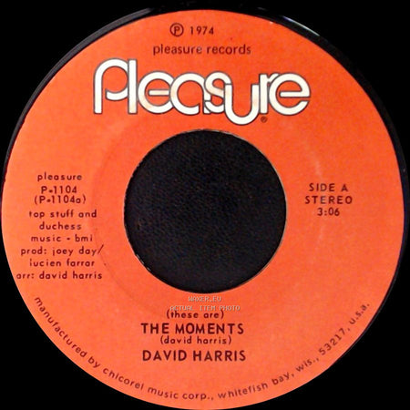 David Harris - (These Are) The Moments / Mama, Oh, Mama! side A