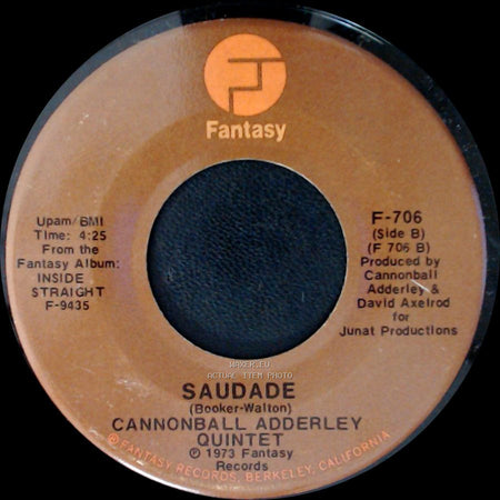 Cannonball Adderley Quintet - Inside Straight / Saudade side B