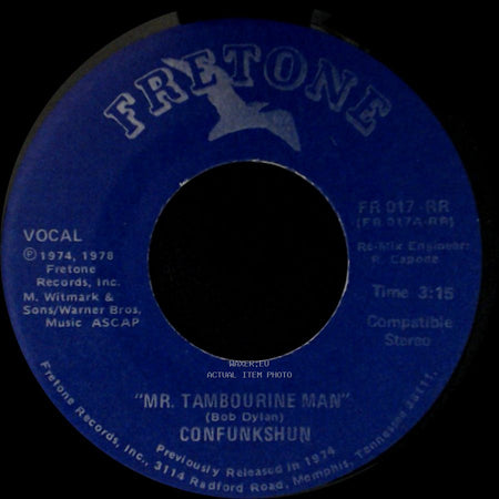 Confunkshun - Bumpsumboody / Mr. Tambourine Man side B