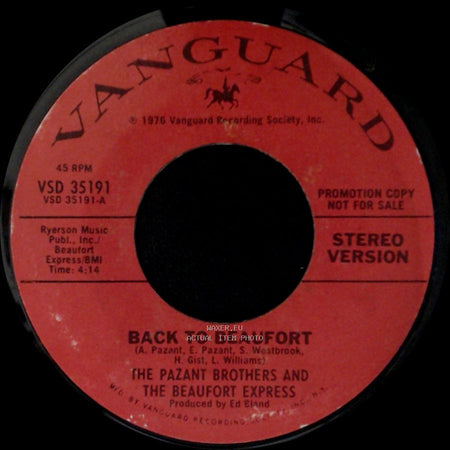 The Pazant Brothers And The Beaufort Express - Back To Beaufort / Back To Beaufort side A