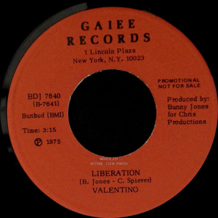 Valentino - Liberation / I Was Born This Way side A