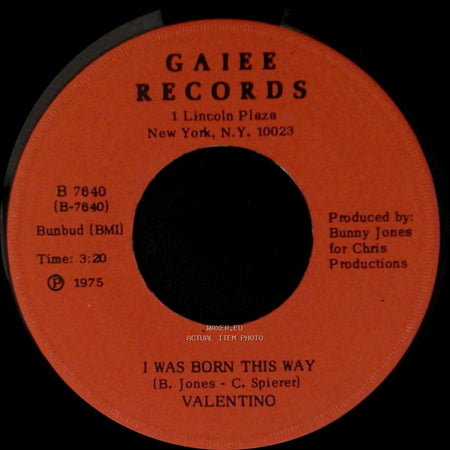 Valentino - I Was Born This Way / Liberation side A