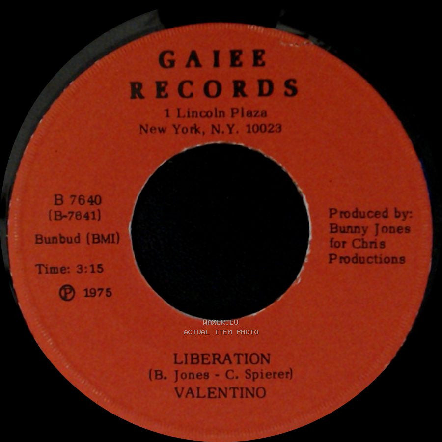 Valentino - I Was Born This Way / Liberation side B