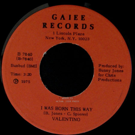 Valentino - I Was Born This Way / Liberation side B