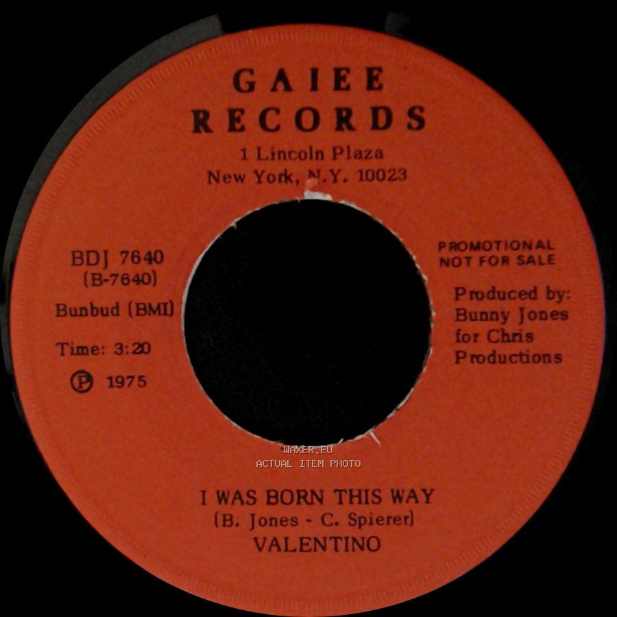 Valentino - Liberation / I Was Born This Way side A