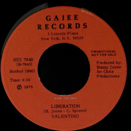 Valentino - Liberation / I Was Born This Way side A